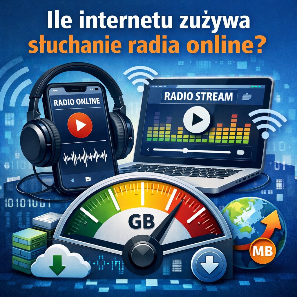 Ile internetu zużywa słuchanie radia online