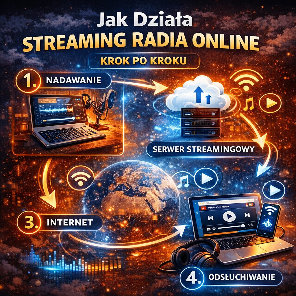 Jak działa streaming radia online krok po kroku